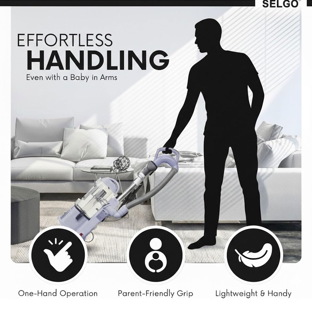 Selgo hose helps reach sofas and cabinets with less effort.