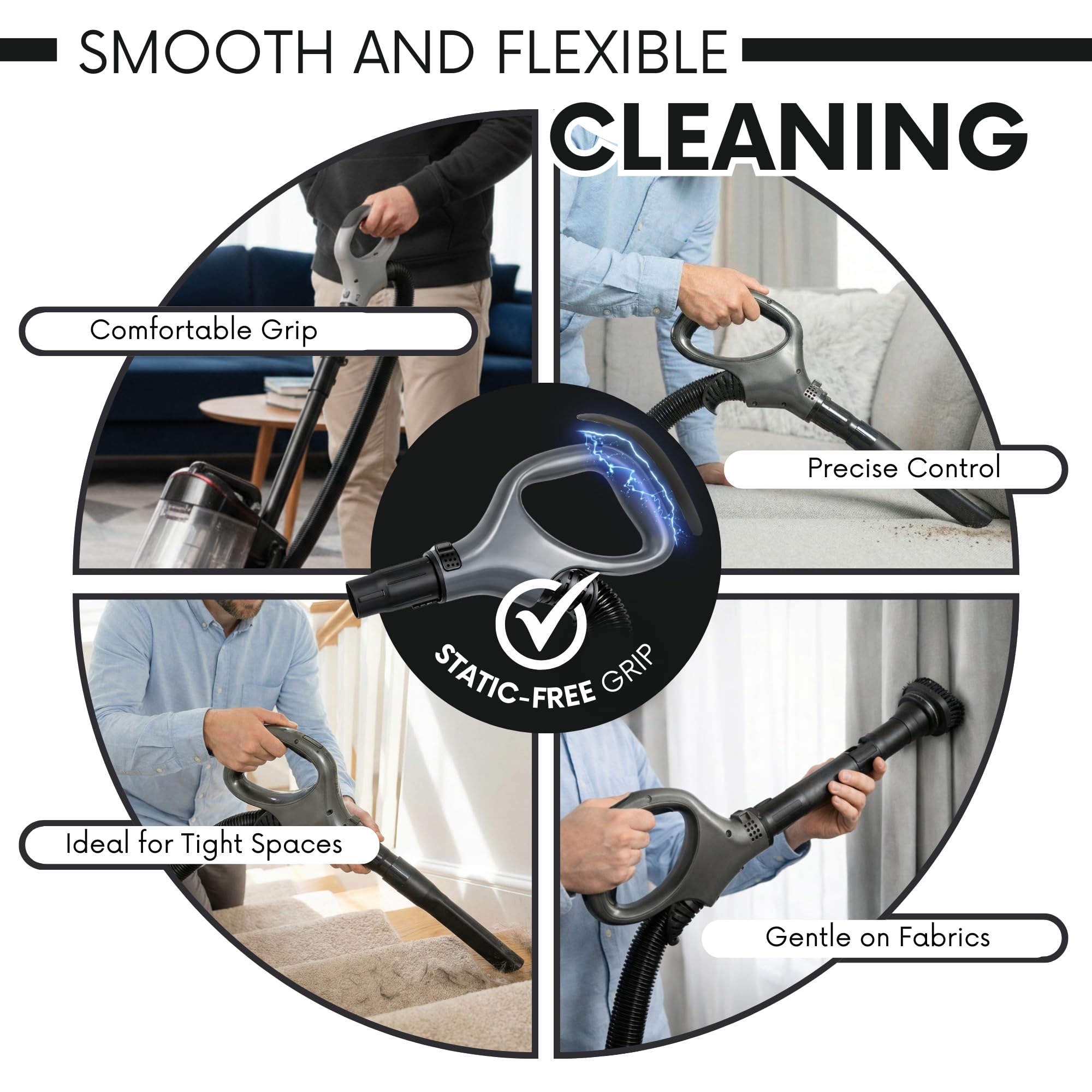 Selgo hose handle for Shark Rotator Professional Lift-Away, smooth attachment and grip.