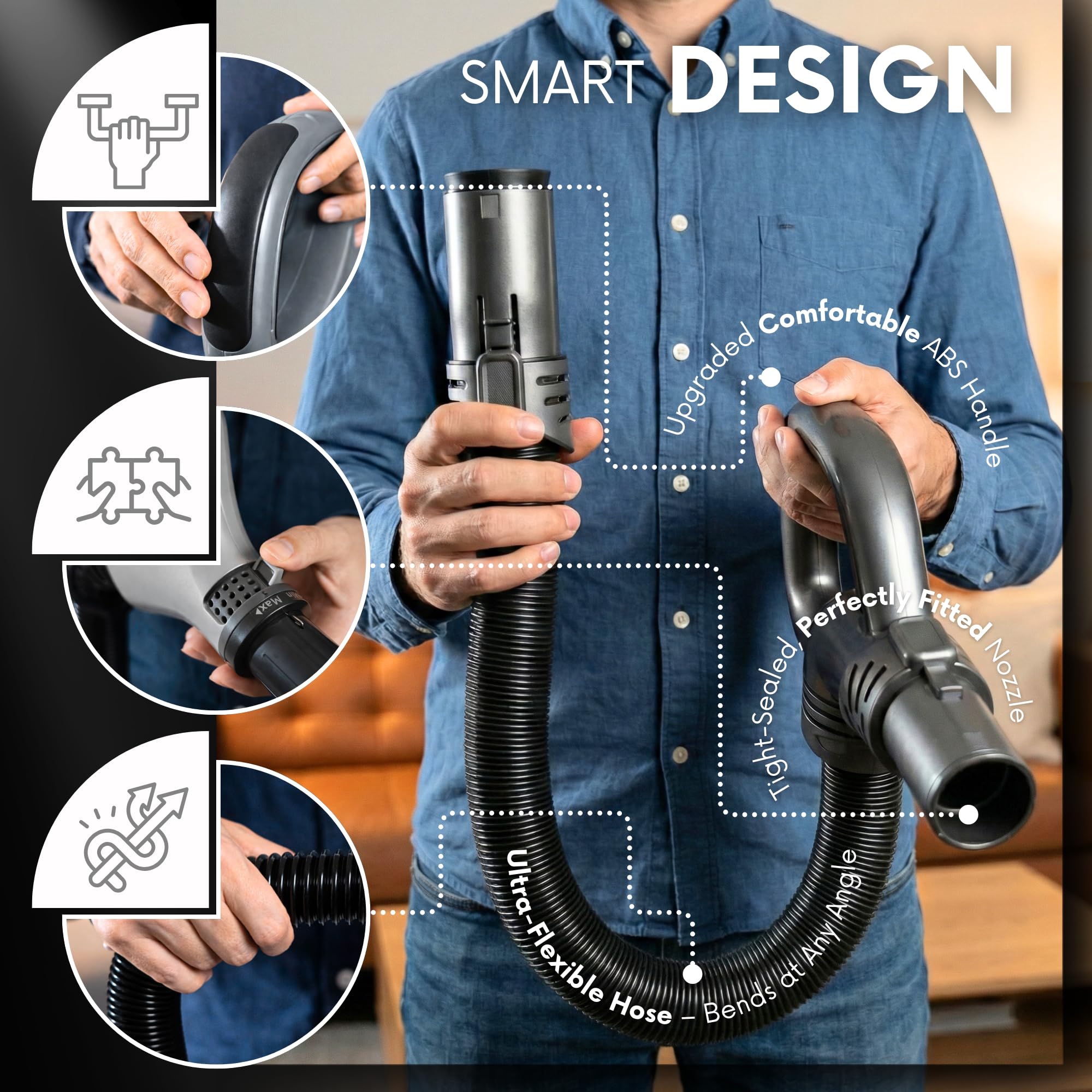 Selgo hose handle for Shark ZU102, easy installation in minutes.