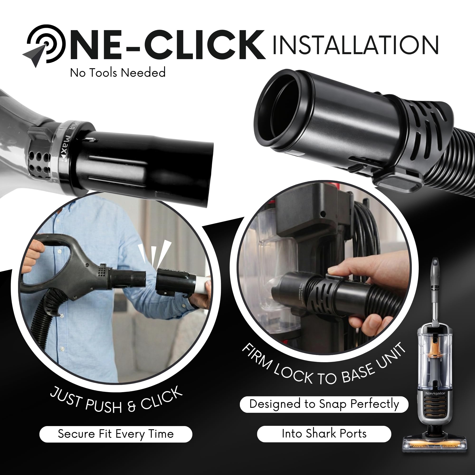 Selgo hose handle for Shark ZU60, durable materials for long-lasting use.