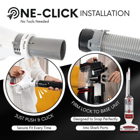 Selgo upgraded hose handle for NV502, better reach under furniture.