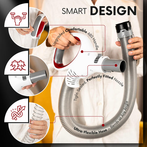 Selgo hose handle upgrade for NV503, tighter seal boosts suction.