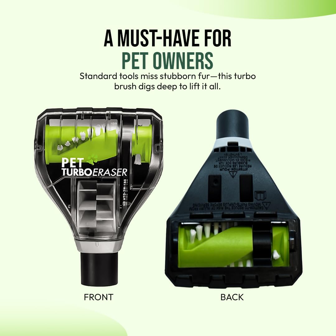 Selgo Upgraded Pet Hair Turbo Brush Bissell compatibility closeup demonstrates easy attachment
