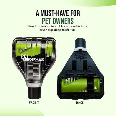 Selgo Upgraded Pet Hair Turbo Brush Bissell compatibility closeup demonstrates easy attachment