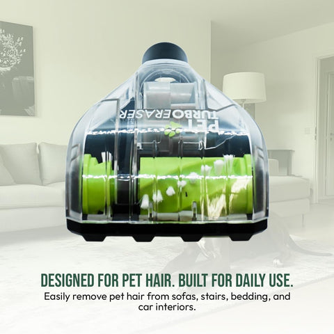 Selgo Upgraded Pet Hair Turbo Brush compact design enables easy storage and tight-space use