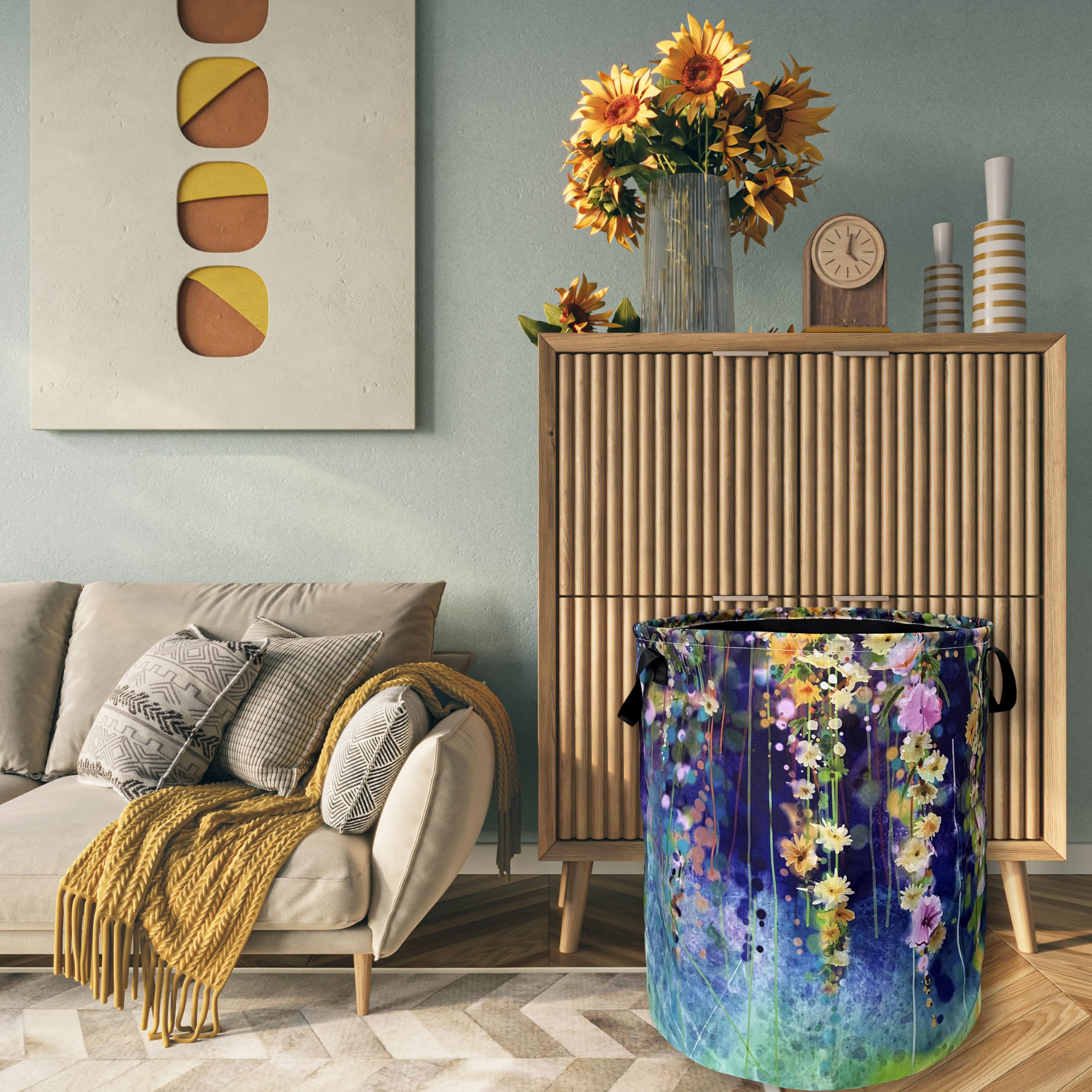 SELIONLIKN built-in mouth frame helps basket stand upright during loading.