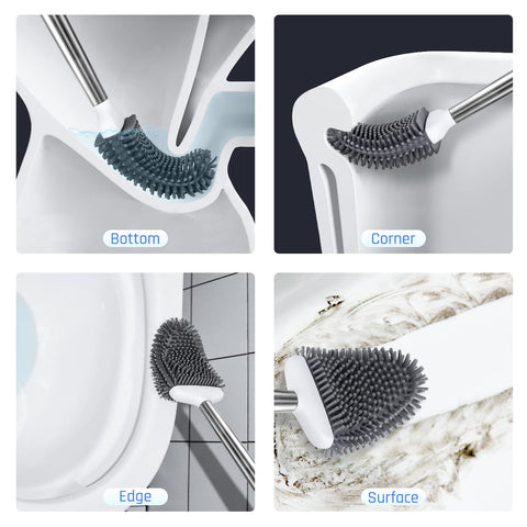 Sellemer brush head bends to reach under the rim with ease