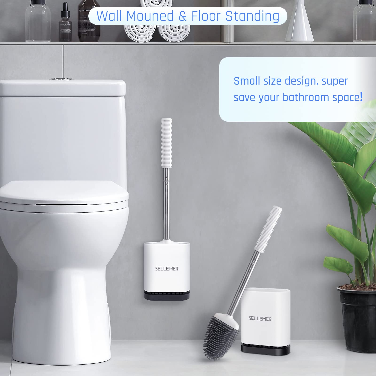 Sellemer compact storage 2-pack keeps bathroom counters tidy