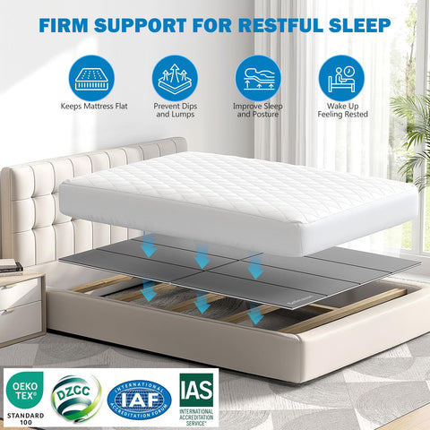 Sellmazon bunkie board edge stability keeps mattress secure on slats.