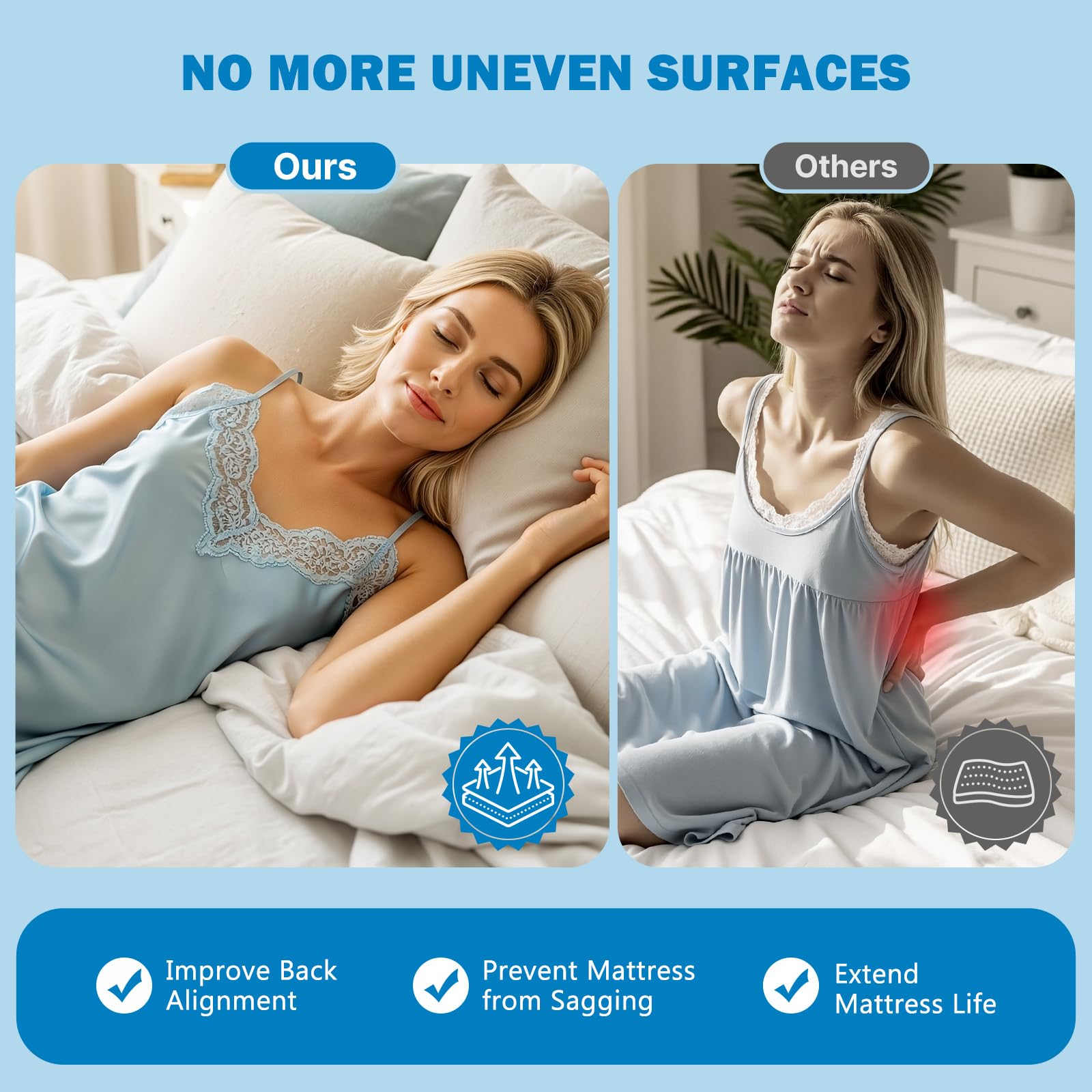 Premium heavy-duty materials for durable bed support