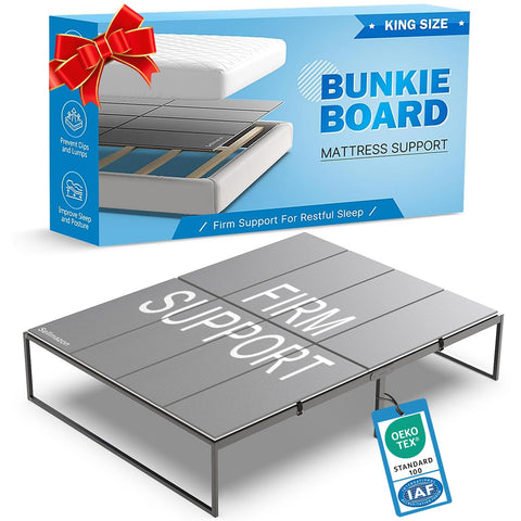 Sellmazon bunkie board king size 76x80 provides flat, even support under mattress
