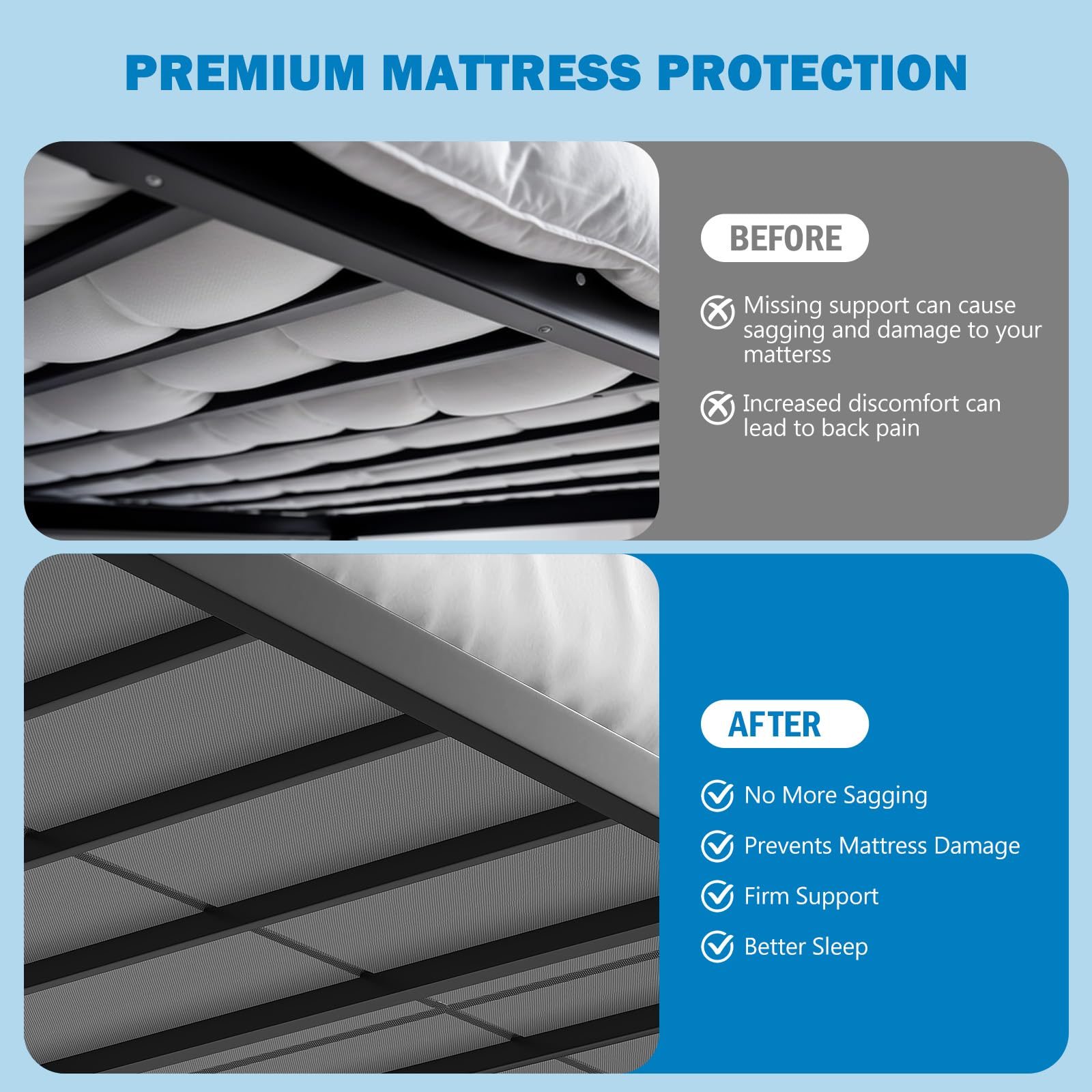 Moisture-resistant, breathable cover to help maintain bed hygiene