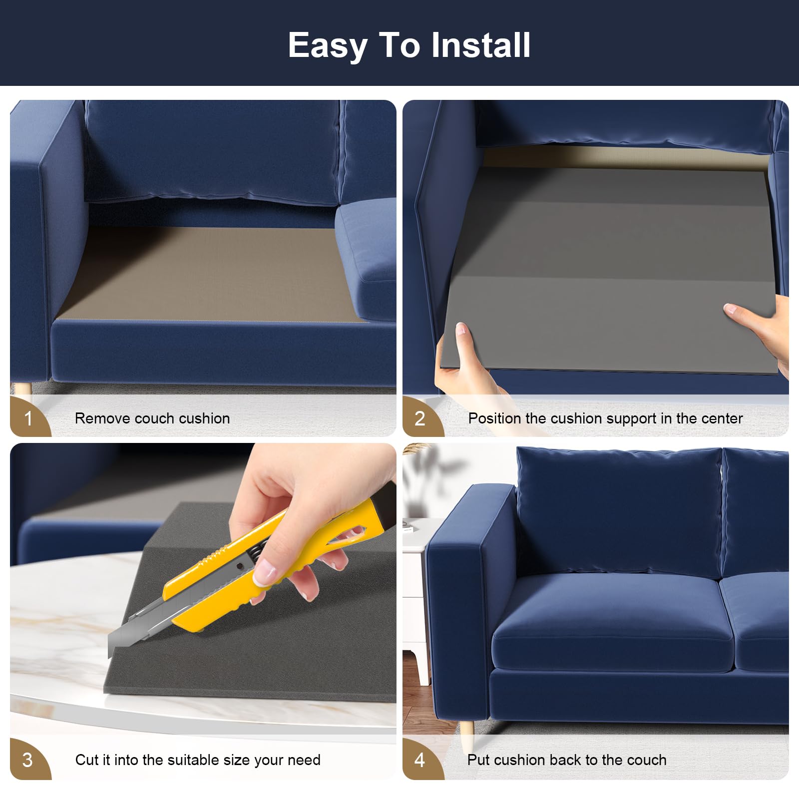 Sellmazon grey set of 3 cushions strengthens sofa seating.