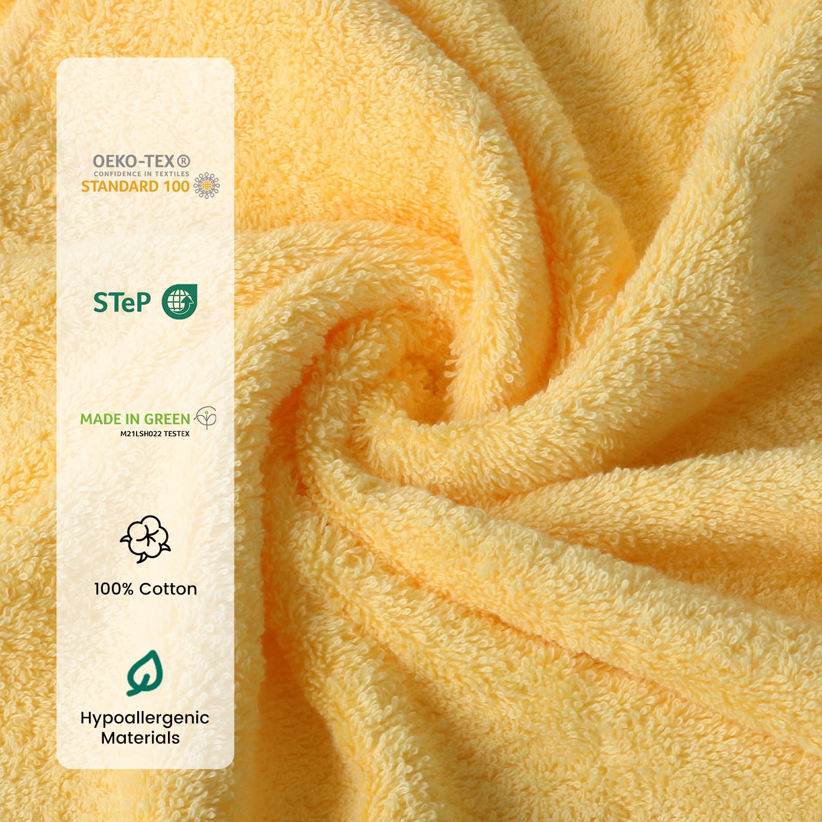 SEMAXE towels with hanging loops for easy air-drying and storage