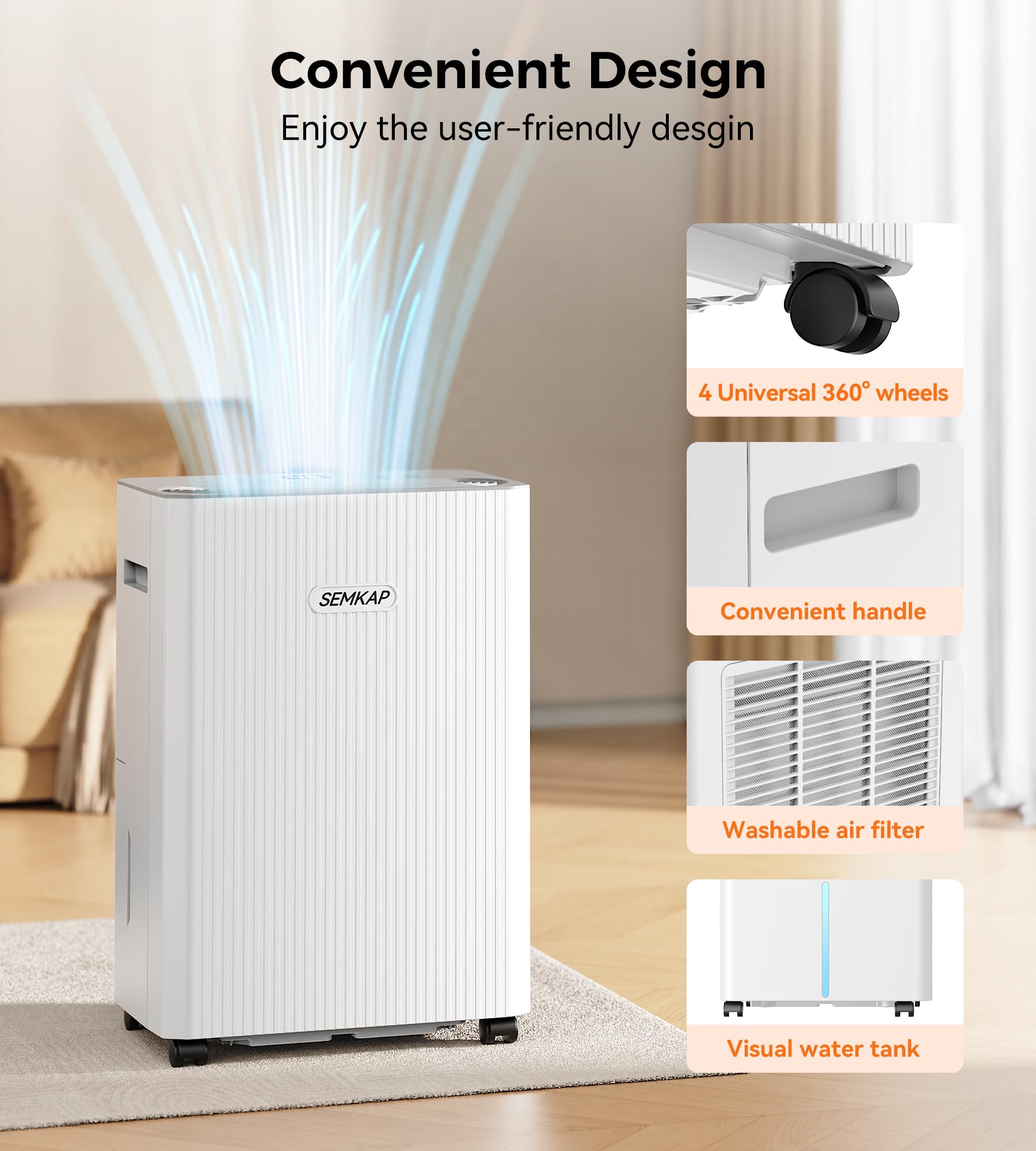 SEMKAP auto defrost keeps performance in cool spaces