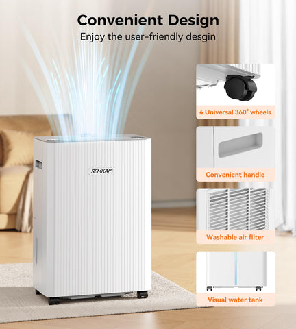SEMKAP auto defrost keeps performance in cool spaces