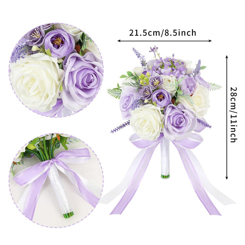 SEMONONIA lilac hydrangea bouquet adds soft volume to ceremony decor.