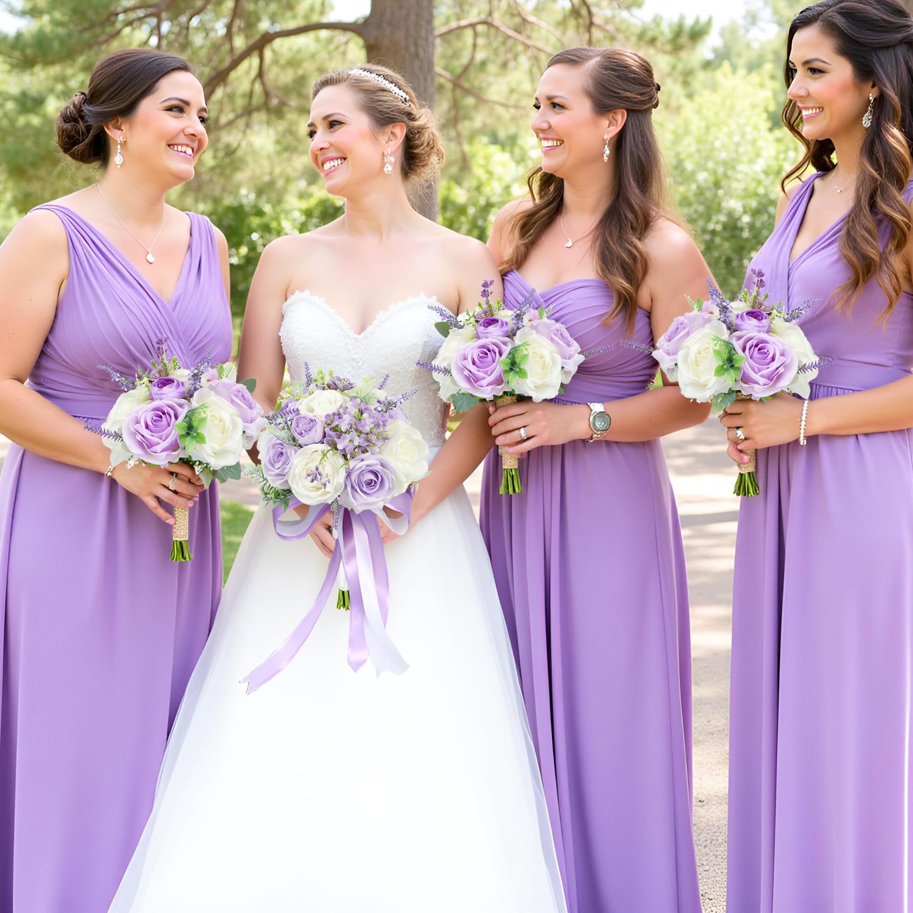 SEMONONIA violet accents enhance romantic mood and photo-ready details.