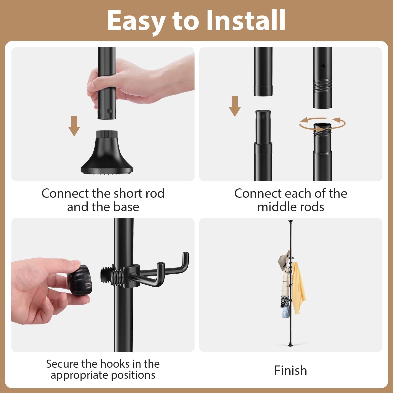 Sempicad Coat Rack ideal for balcony spaces.