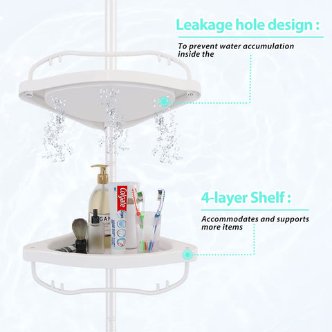 Sempicad sturdy baskets hold toiletries without tipping during daily showers.
