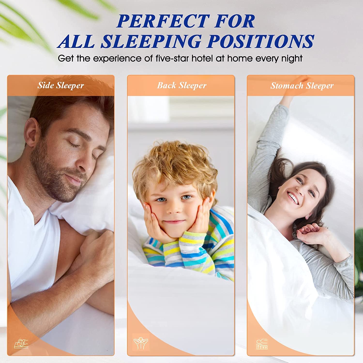 SEMZSOM pillows are machine washable for easy maintenance and freshness