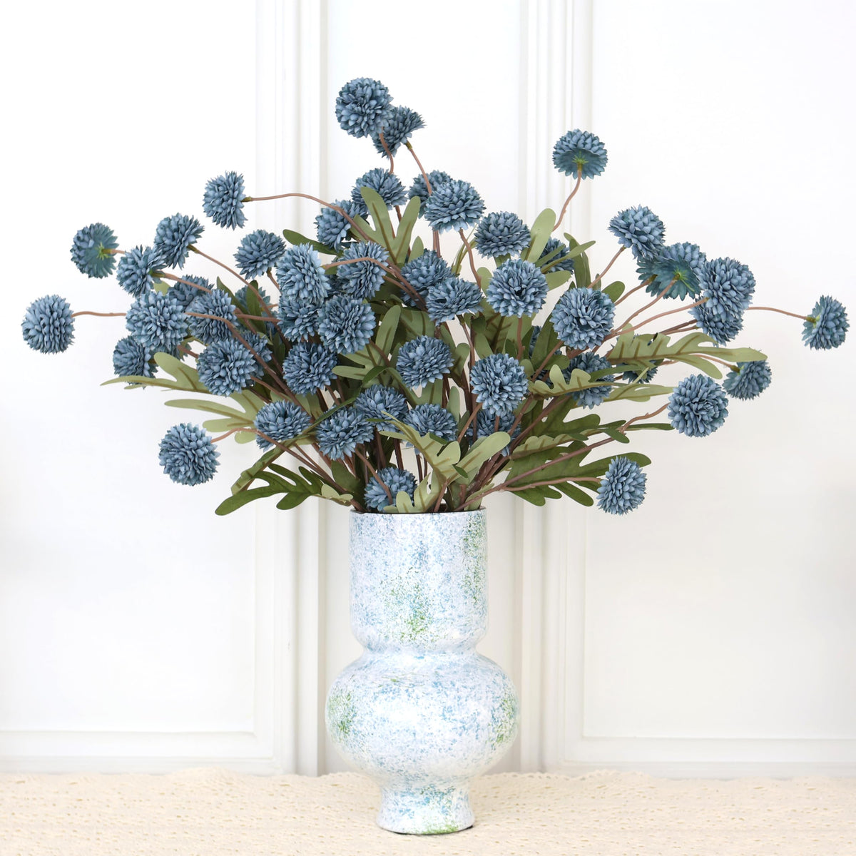 Senjie 12pc fake kiku flowers stems for full, vibrant arrangements