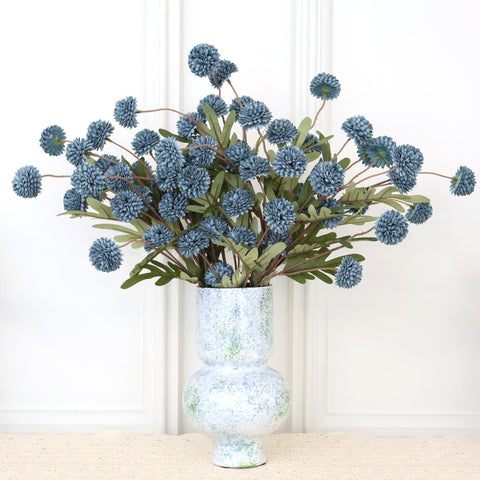 Senjie 12pc fake kiku flowers stems for full, vibrant arrangements
