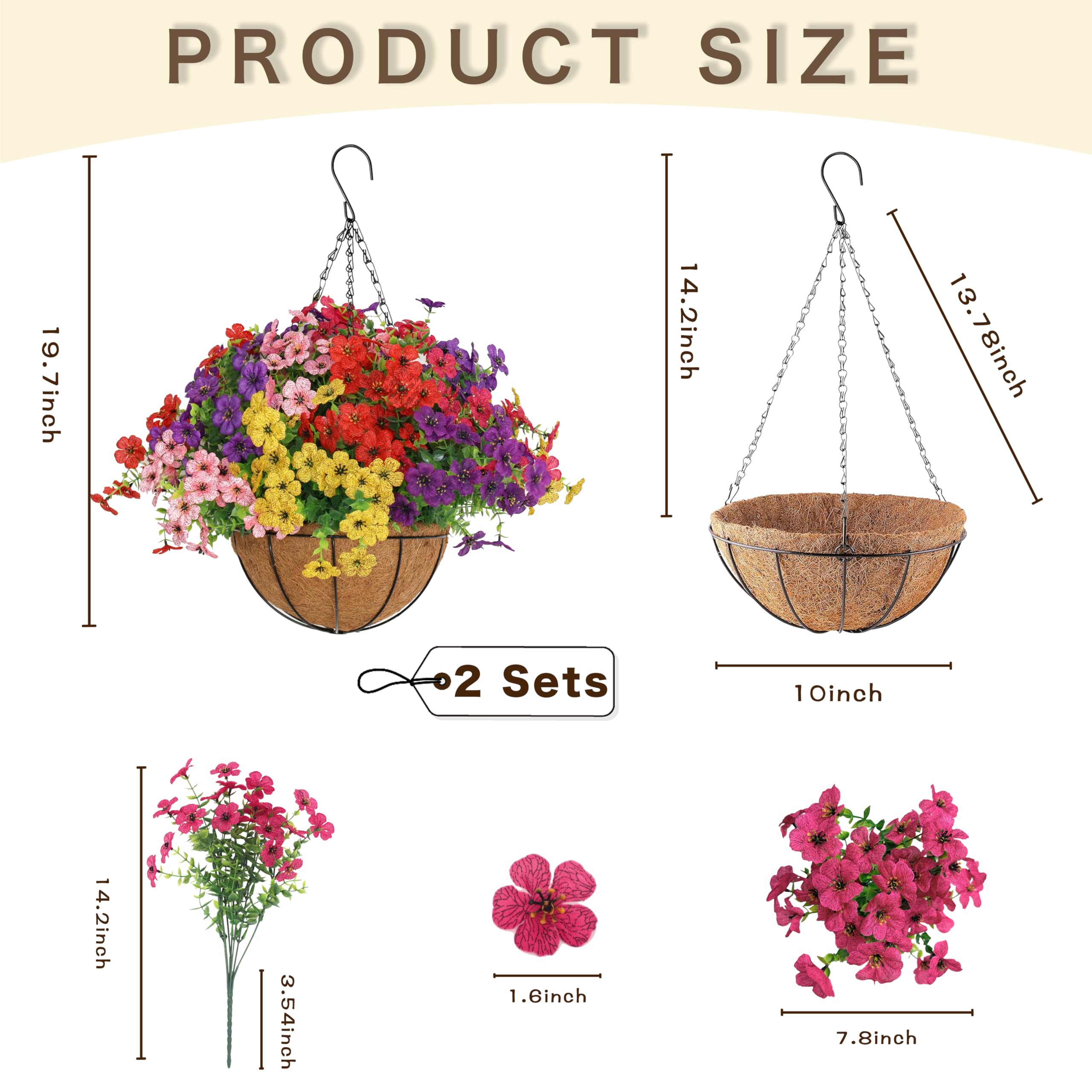 Senjie bendable wire stems let you fluff and shape flowers for a fuller look.