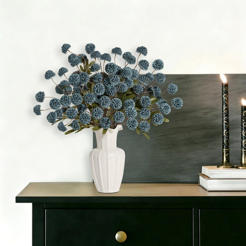 Senjie boho rustic modern indoor decor featuring silk chrysanthemums