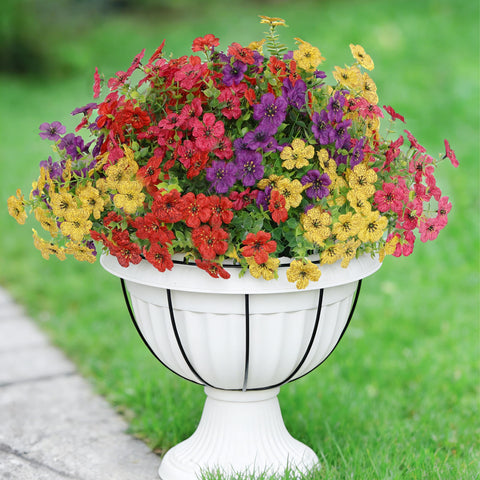 Senjie DIY arrangement with fake flowers for planters and shelves
