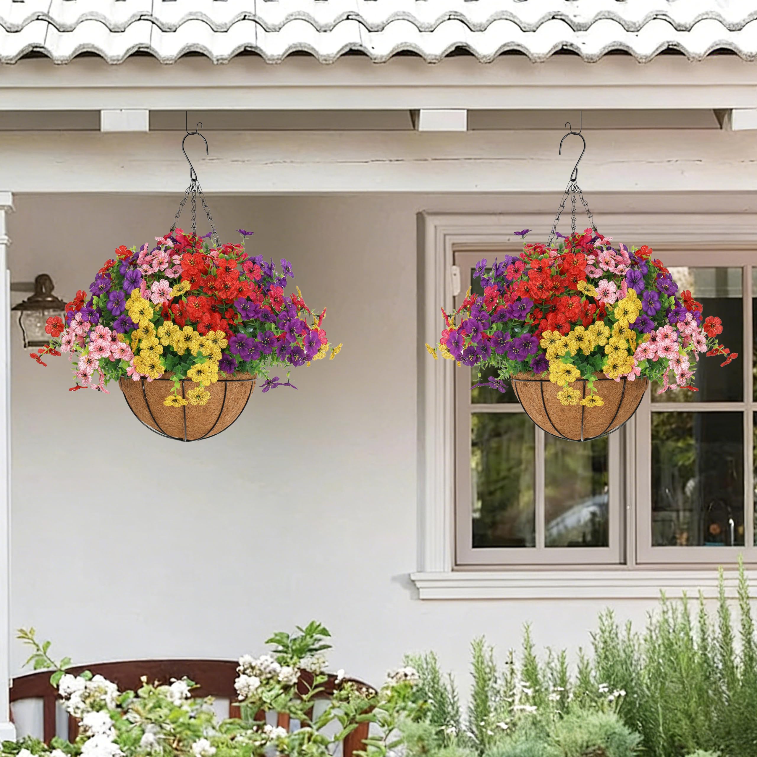 Senjie UV-resistant wildflower bundles provide vibrant outdoor decor with minimal maintenance.