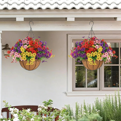 Senjie UV-resistant wildflower bundles provide vibrant outdoor decor with minimal maintenance.