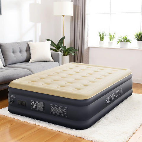 SENNOUL air mattress full setup and deflation demo, quick-use in minutes.