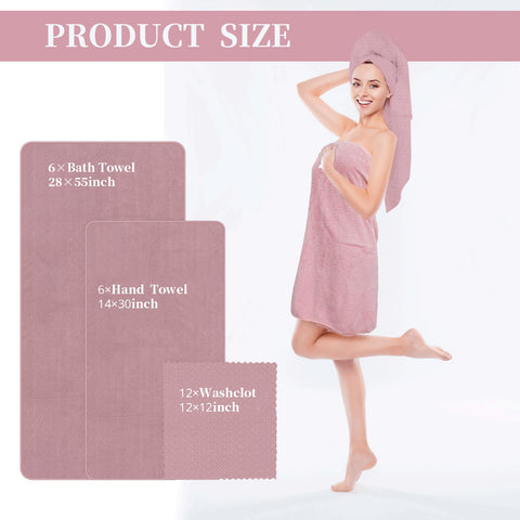 SENONAPO bath towel 28x55 showcases plush coral velvet and quick-dry performance.