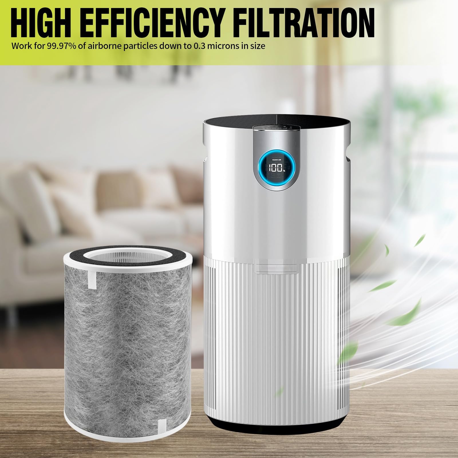 Senowi filter life reset button after replacement reminder