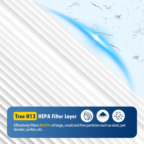 Senowi HP302 activated carbon layer close-up for odor reduction
