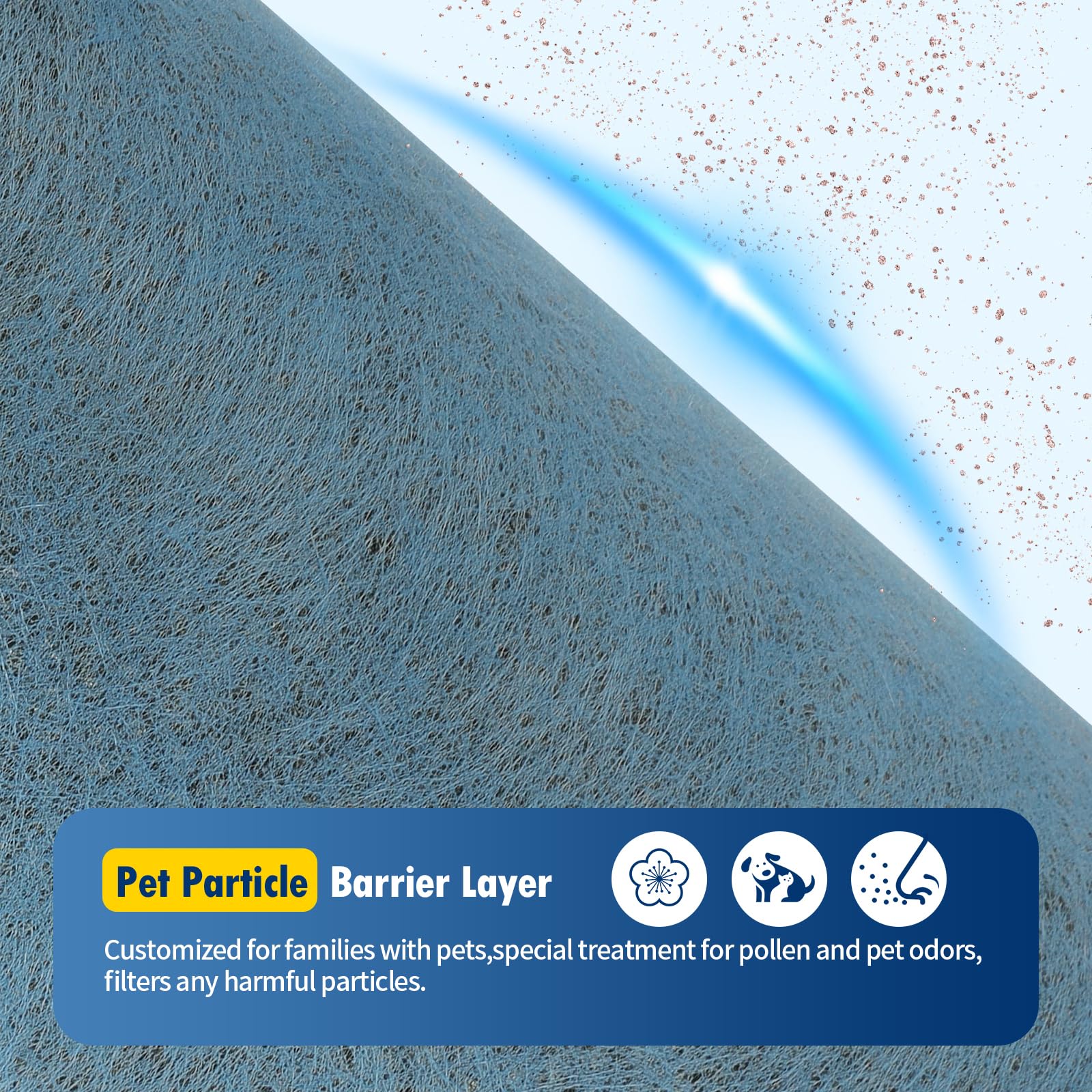 Senowi HP302 filter material close-up highlights durable media