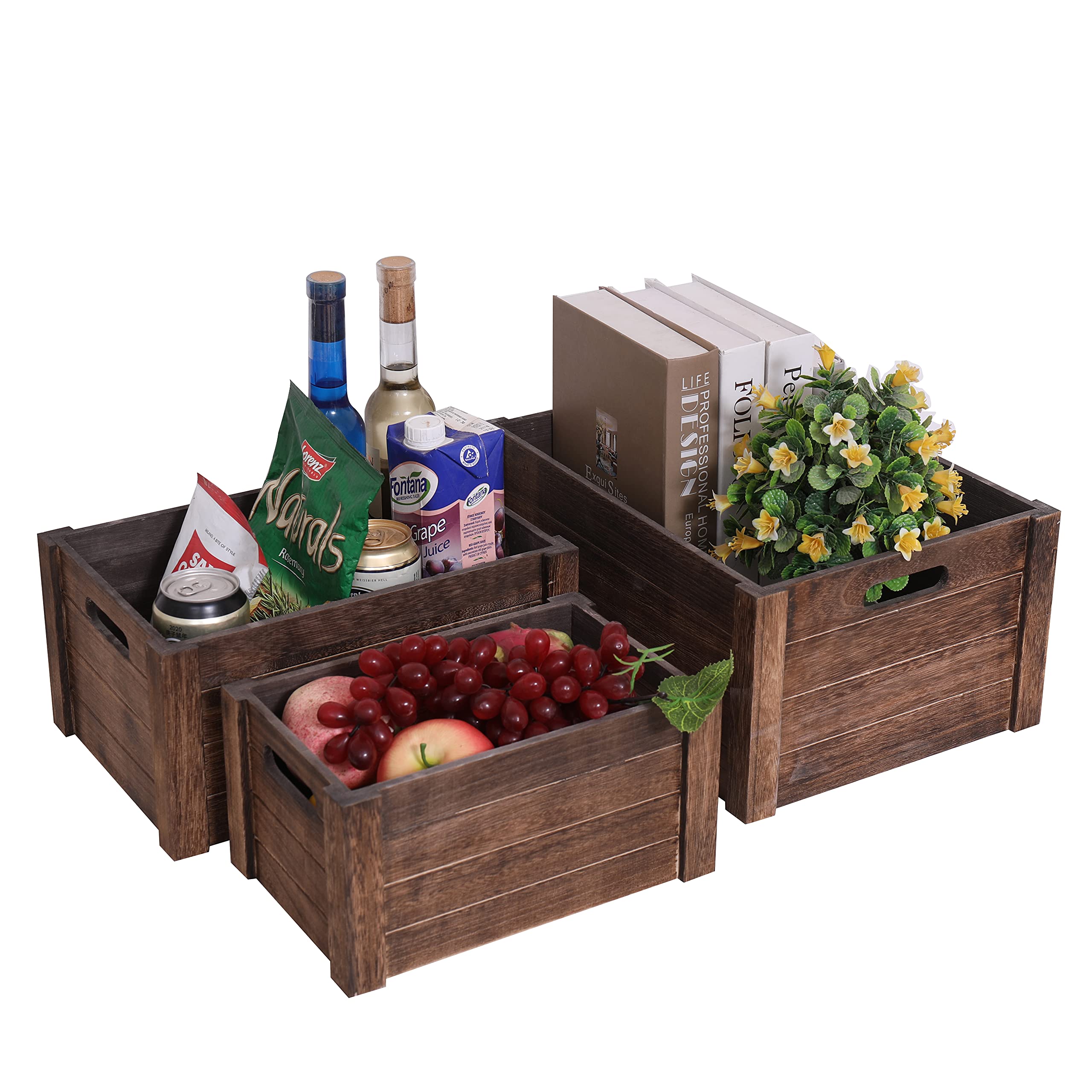 Senryee Nesting Crates set demonstrates space-saving storage and versatility.