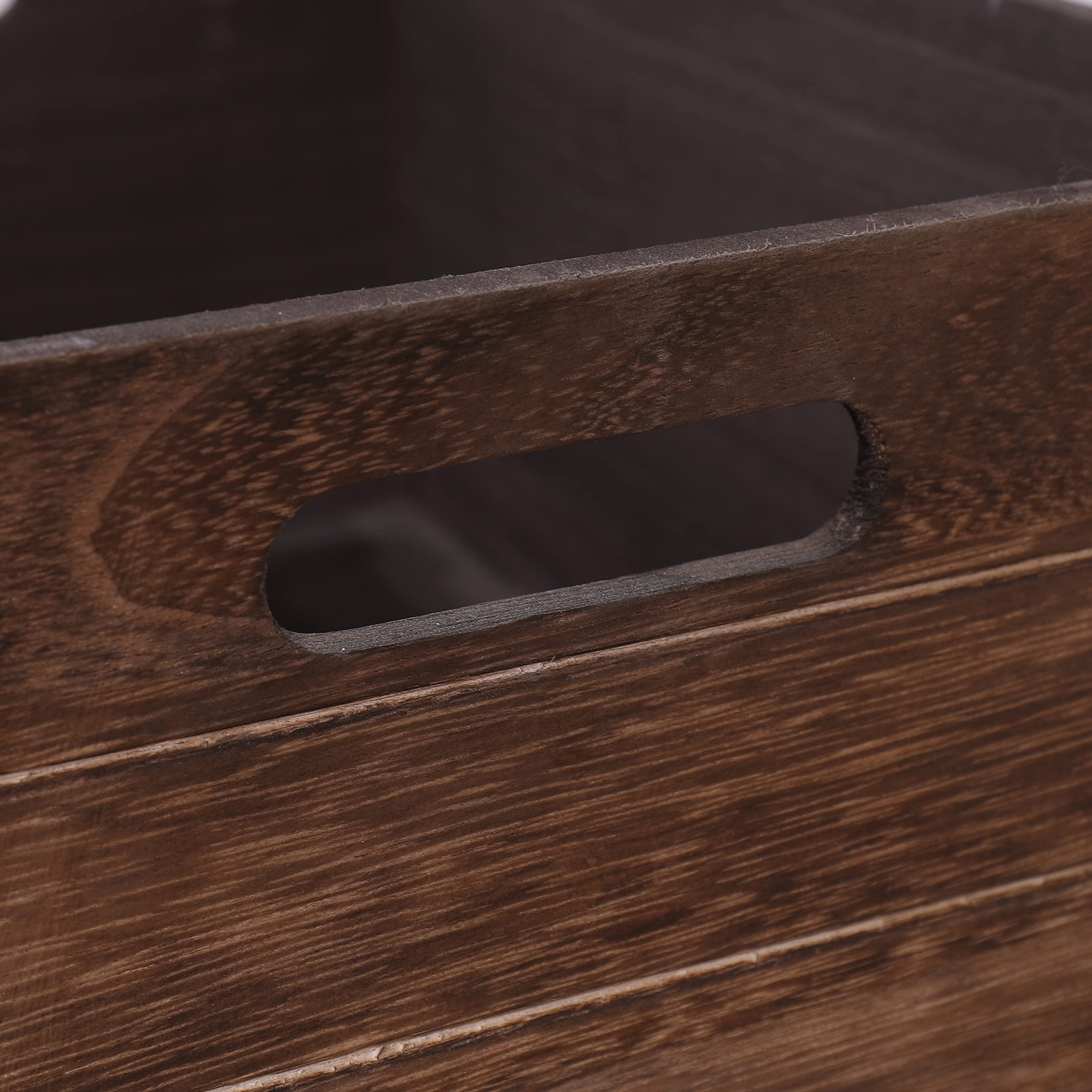 Senryee Handmade torched texture finish adds rustic charm.
