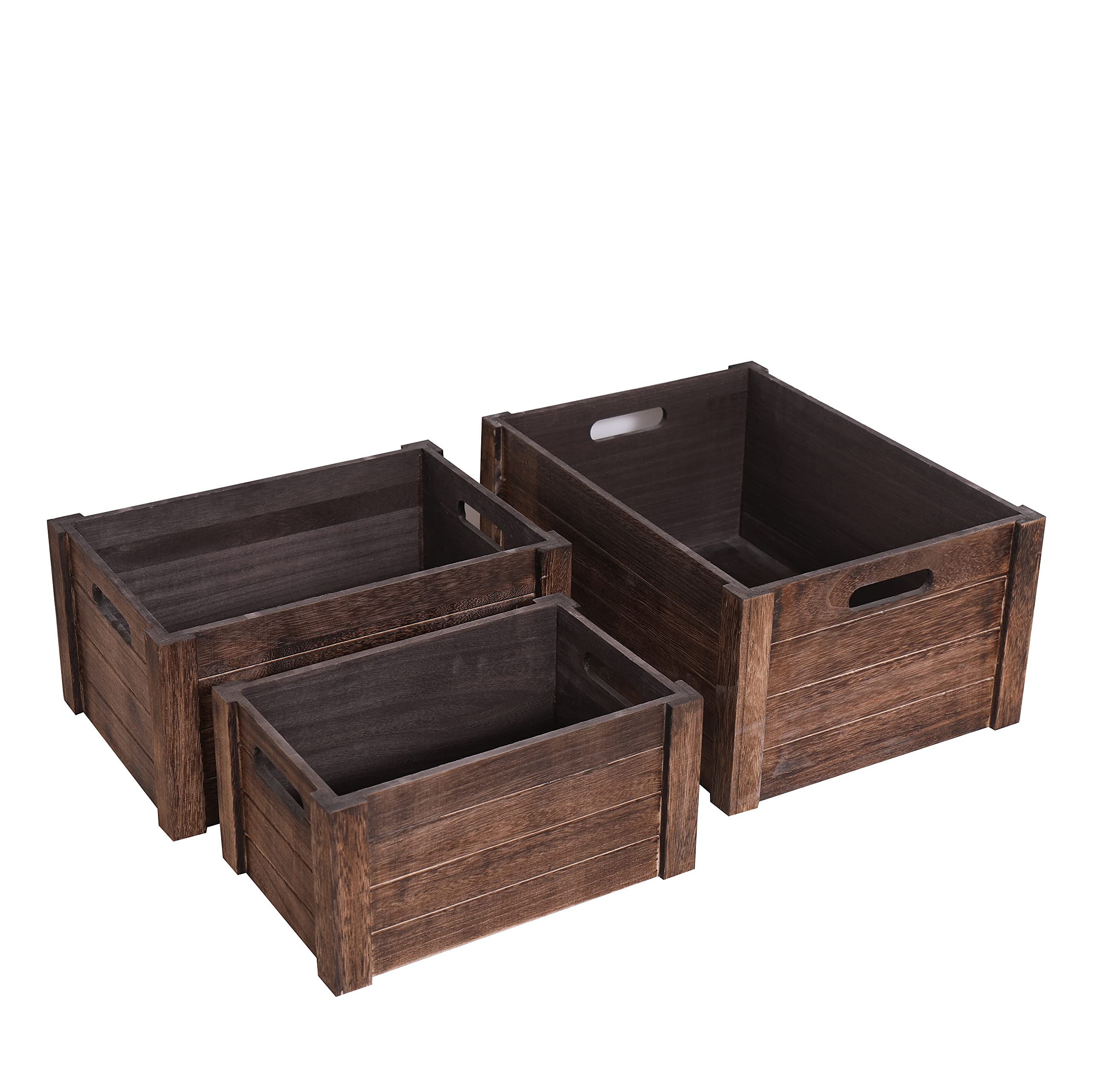 Senryee Home office display uses storage crates for tidy organization.
