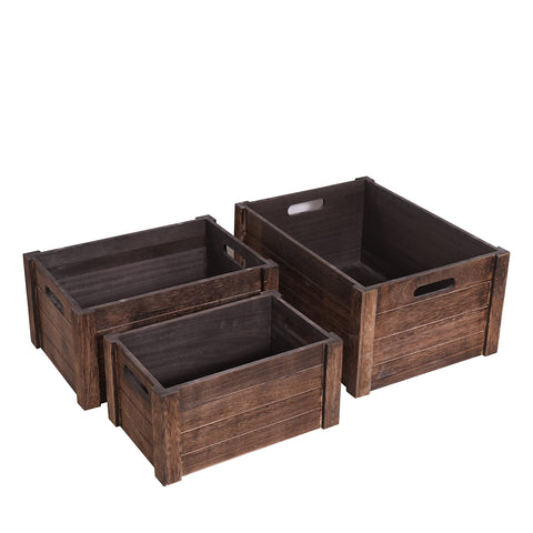 Senryee Home office display uses storage crates for tidy organization.