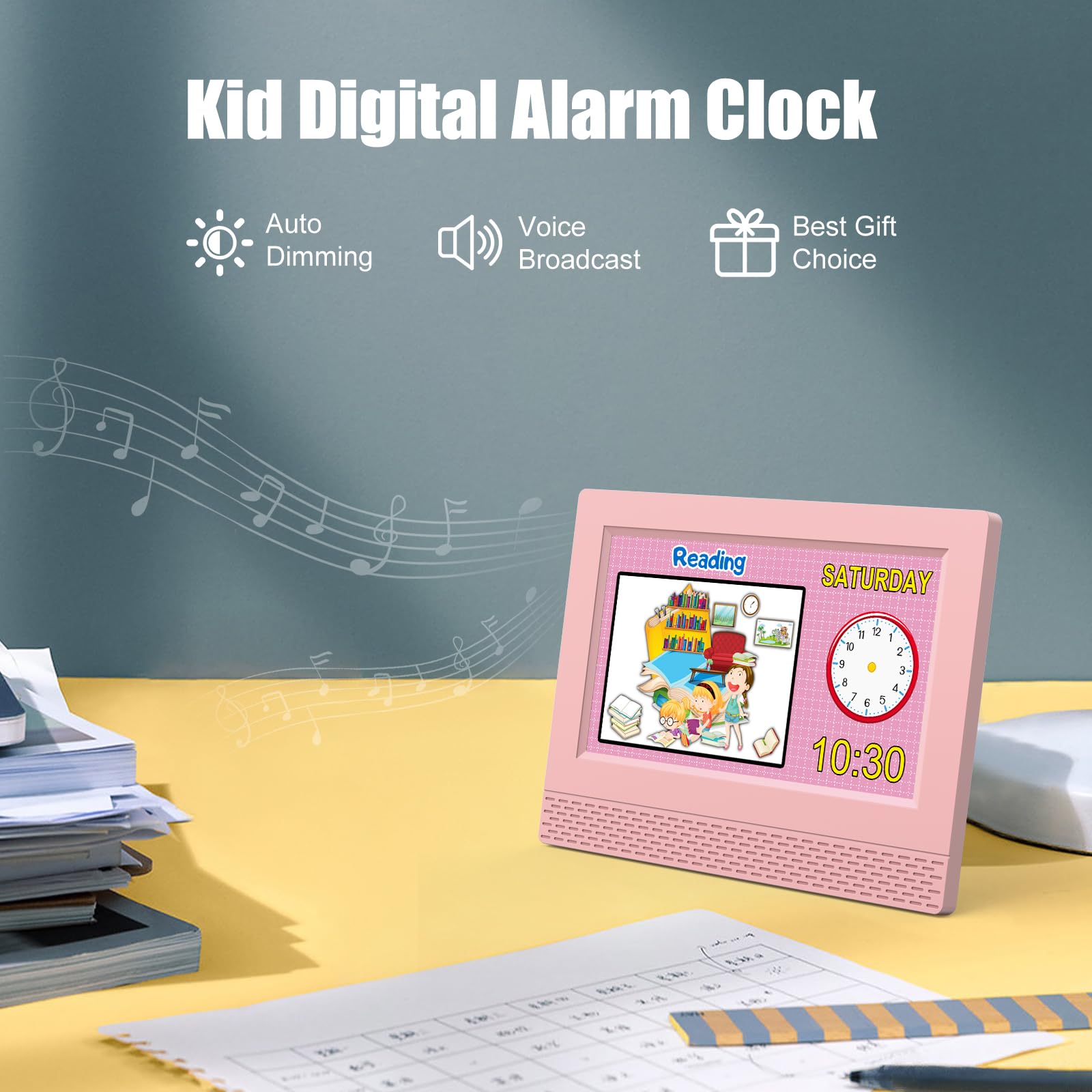 SENXINGYAN built-in dimmer automatically adjusts brightness for day and night.