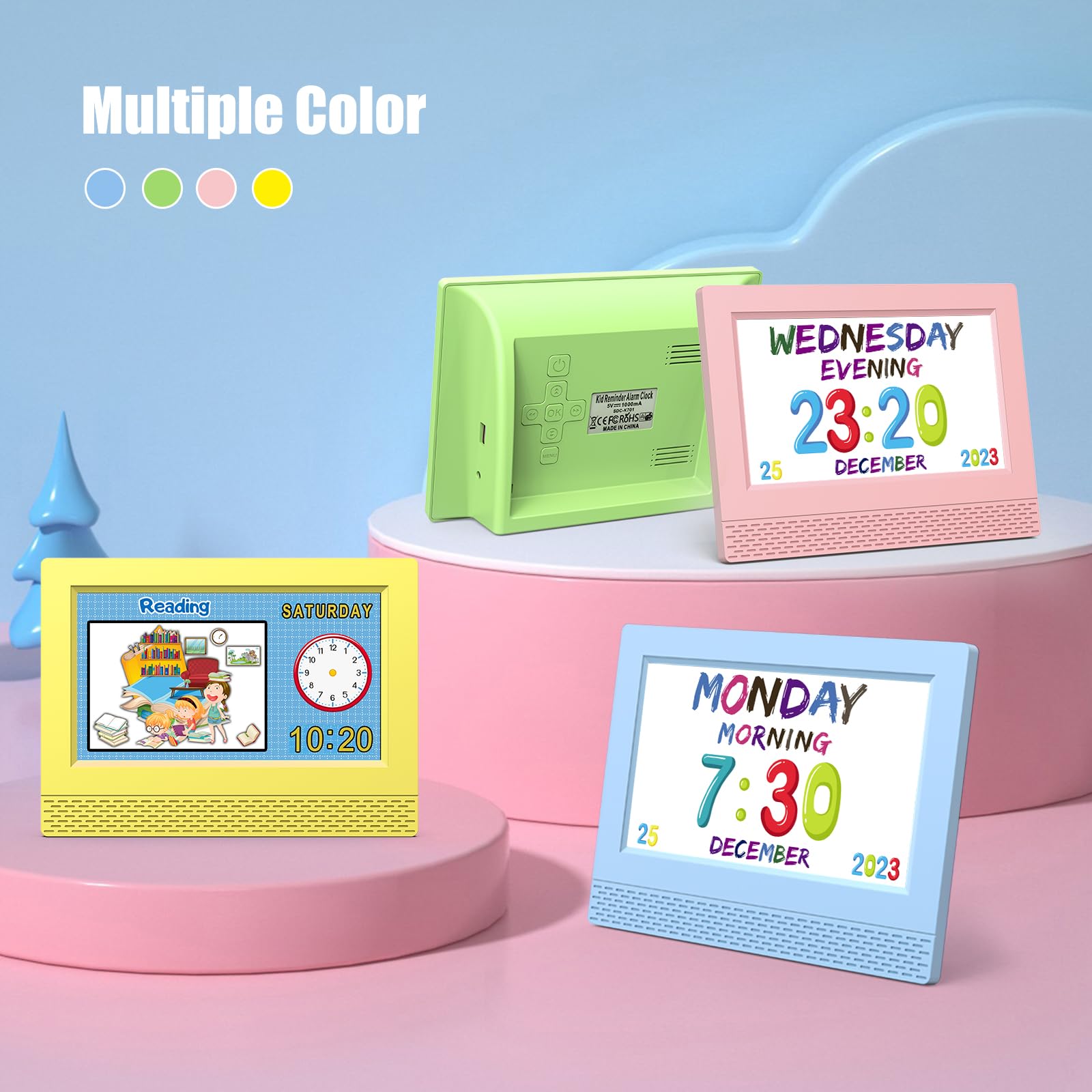 SENXINGYAN kids clock charming design suits kids rooms.