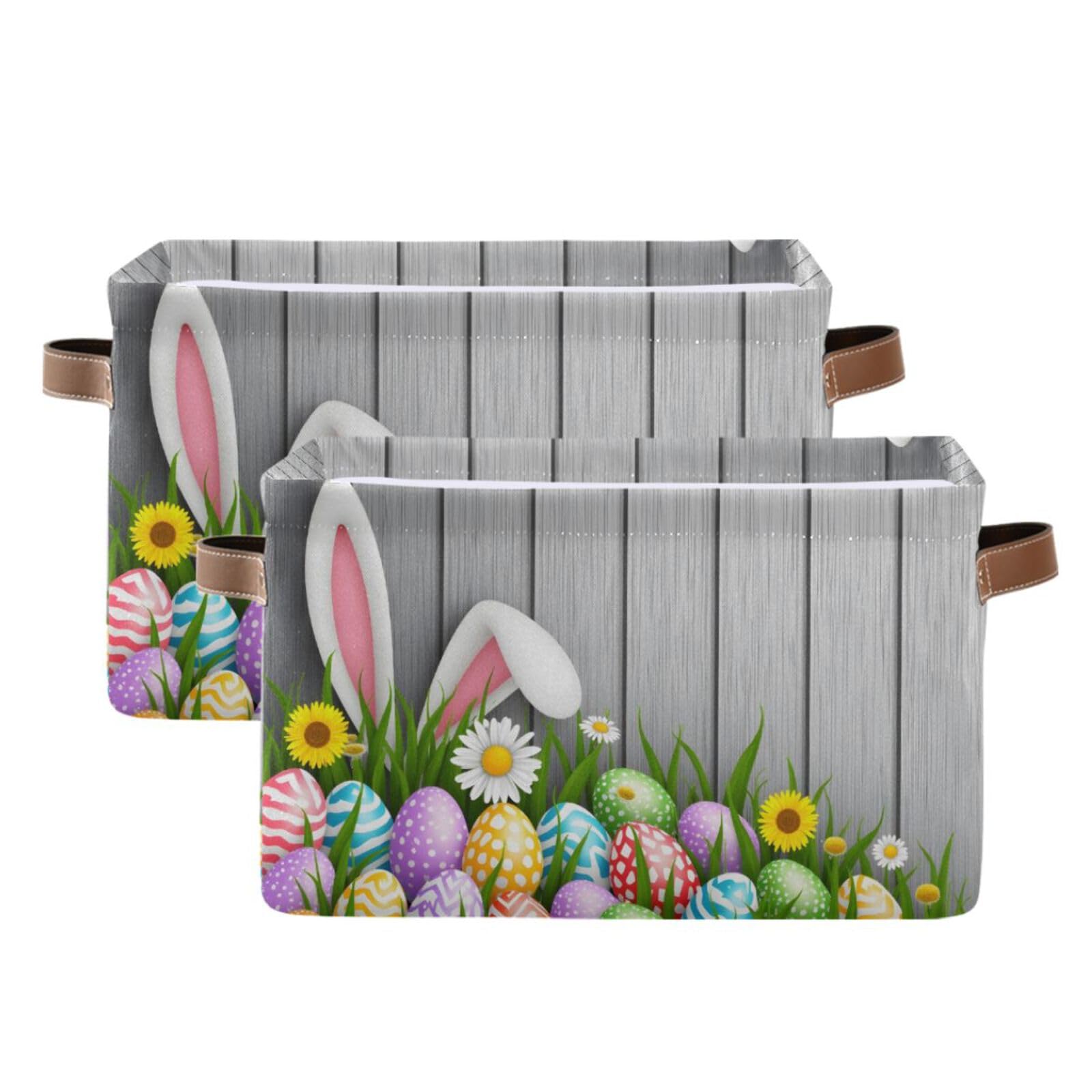 Senya Easter bunny ears pattern adds festive charm for storage.