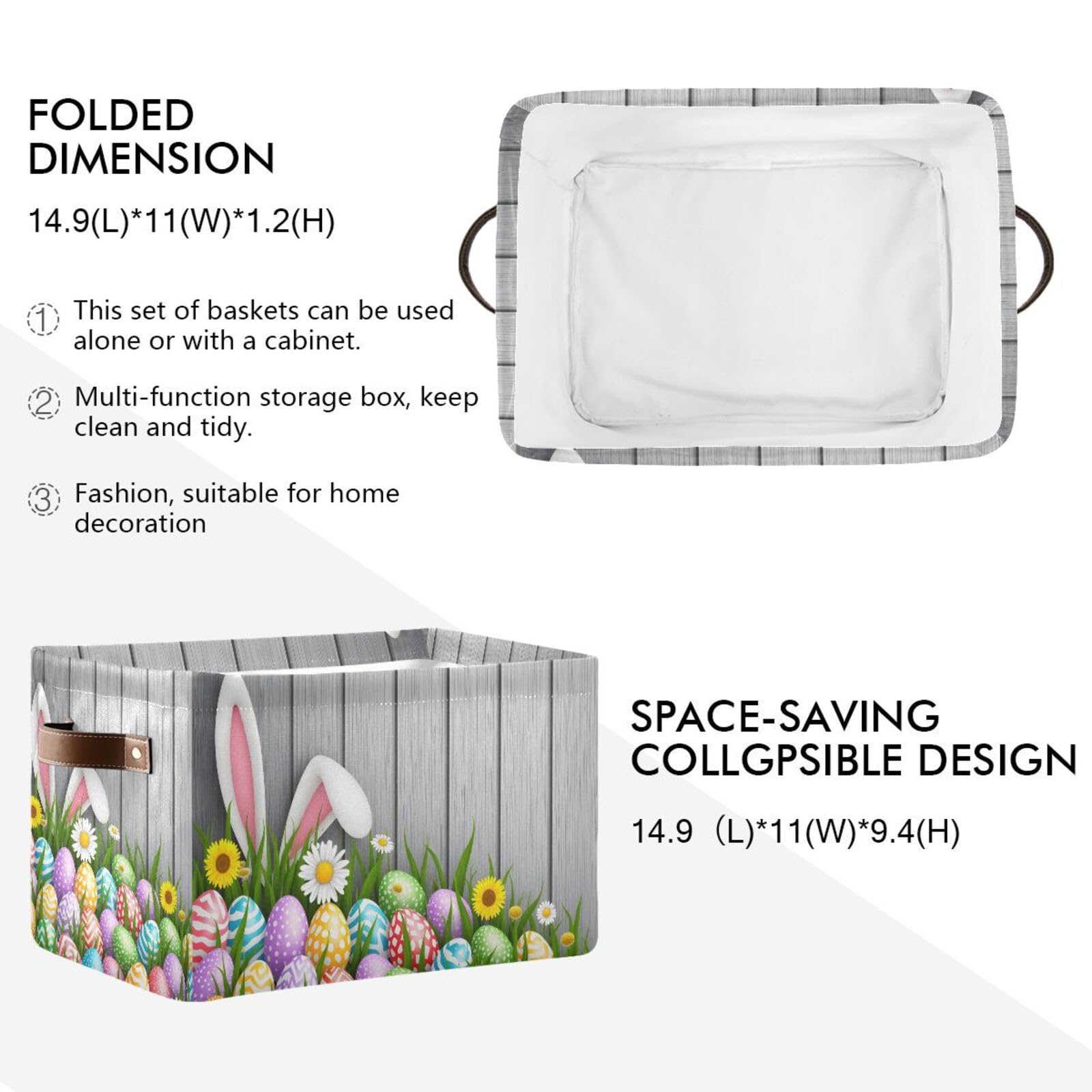 Senya floral wood pattern complements modern home organization.