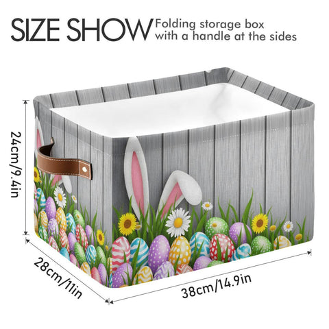 Senya foldable bin collapses flat for space-saving storage.