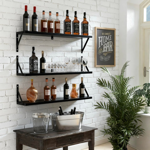 Senyh shelves hold up to 40 lbs with secure mounting