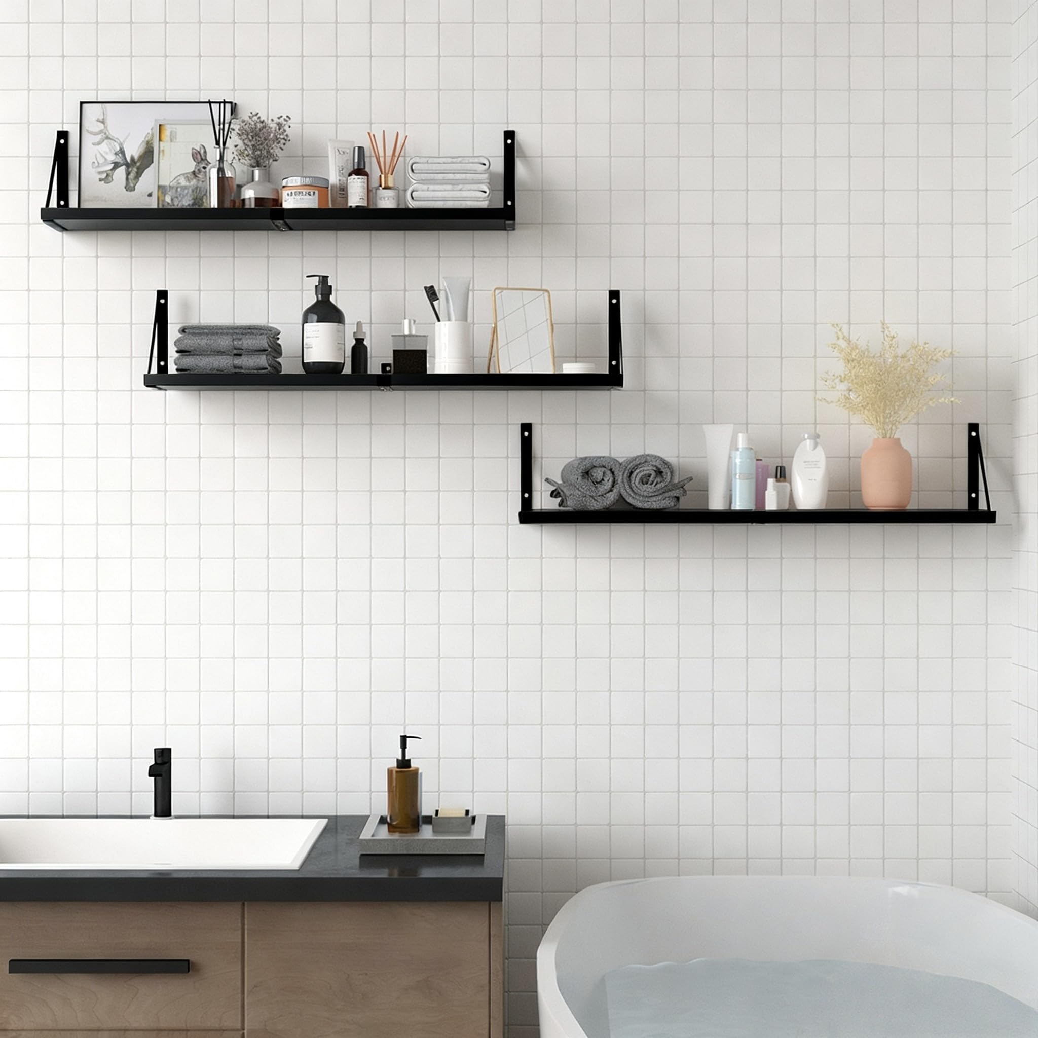 Senyh easy-install hardware ensures quick, clean setup