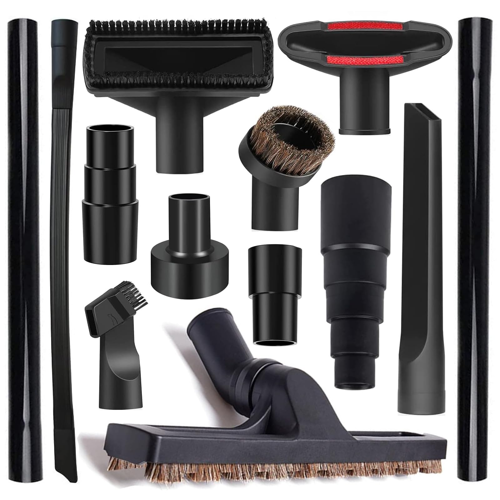 Seovmri 13pcs universal vacuum attachment kit for versatile home cleaning