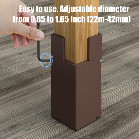 Sephyroth bed risers enable easier access and cleaning under furniture.